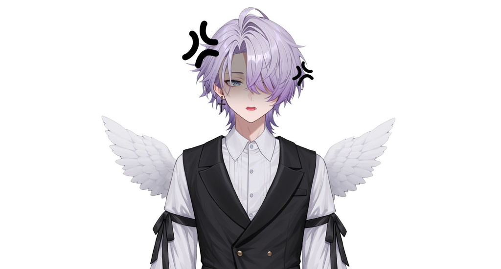 【live2d汎用モデル】地雷系天使・男の子・多表情対応・VTS対応 | Mine-type Angel Boy Live2D Model