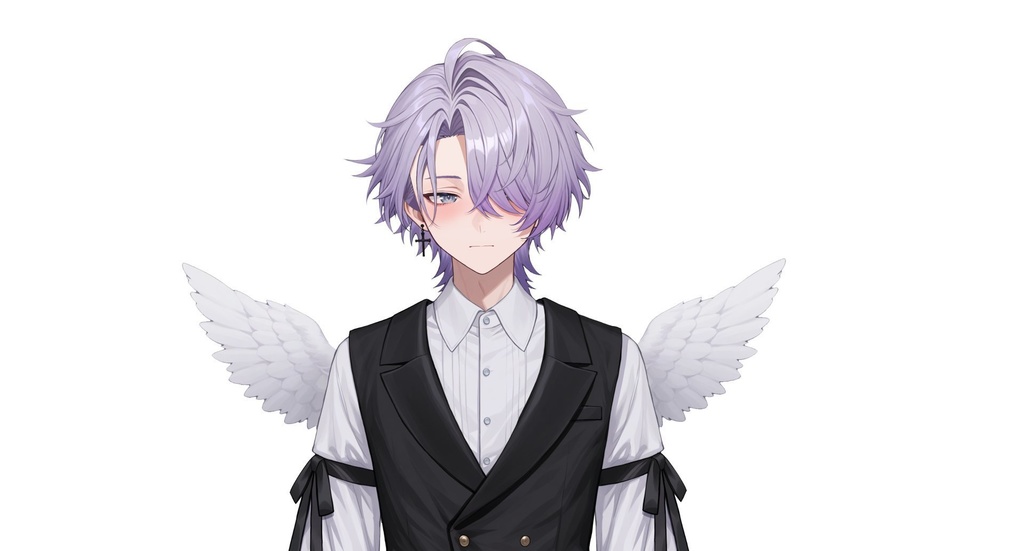 【live2d汎用モデル】地雷系天使・男の子・多表情対応・VTS対応 | Mine-type Angel Boy Live2D Model