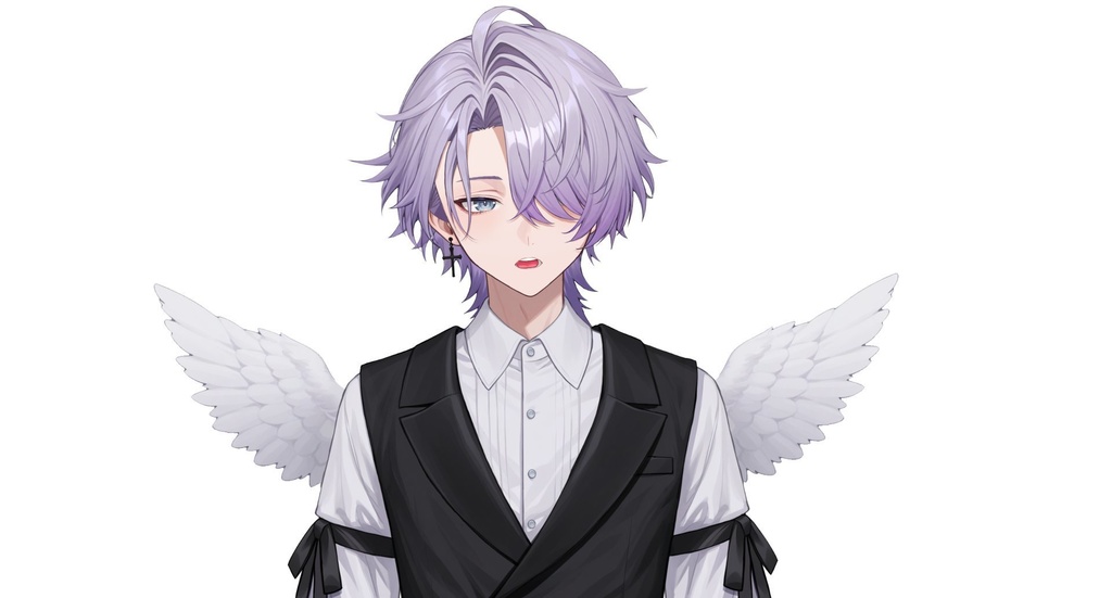 【live2d汎用モデル】地雷系天使・男の子・多表情対応・VTS対応 | Mine-type Angel Boy Live2D Model