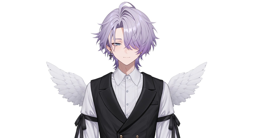 【live2d汎用モデル】地雷系天使・男の子・多表情対応・VTS対応 | Mine-type Angel Boy Live2D Model