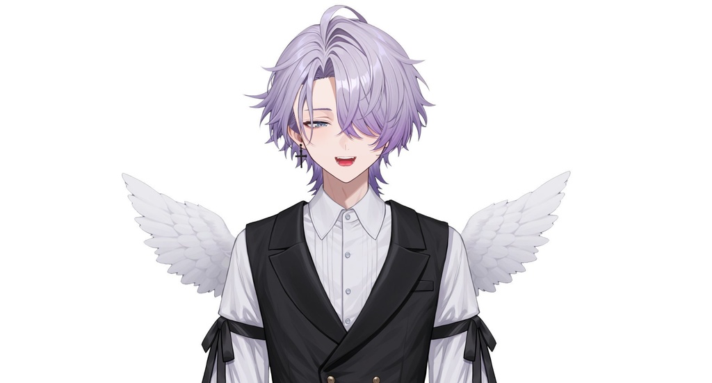 【live2d汎用モデル】地雷系天使・男の子・多表情対応・VTS対応 | Mine-type Angel Boy Live2D Model