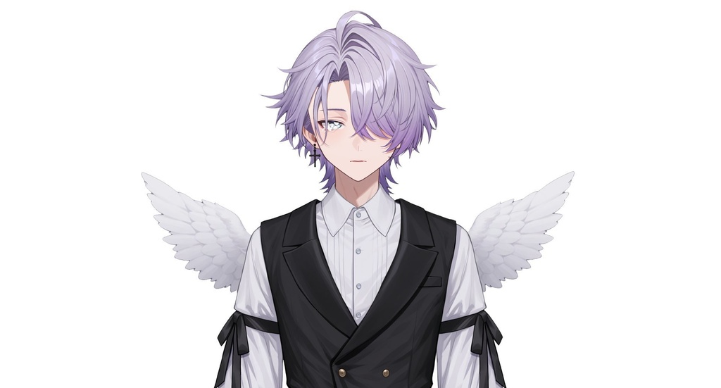 【live2d汎用モデル】地雷系天使・男の子・多表情対応・VTS対応 | Mine-type Angel Boy Live2D Model