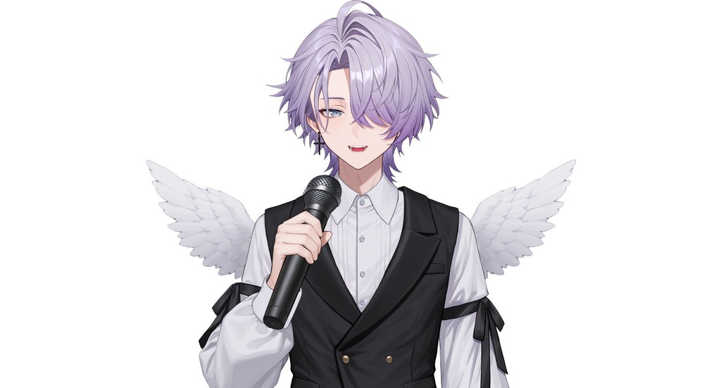 【live2d汎用モデル】地雷系天使・男の子・多表情対応・VTS対応 | Mine-type Angel Boy Live2D Model