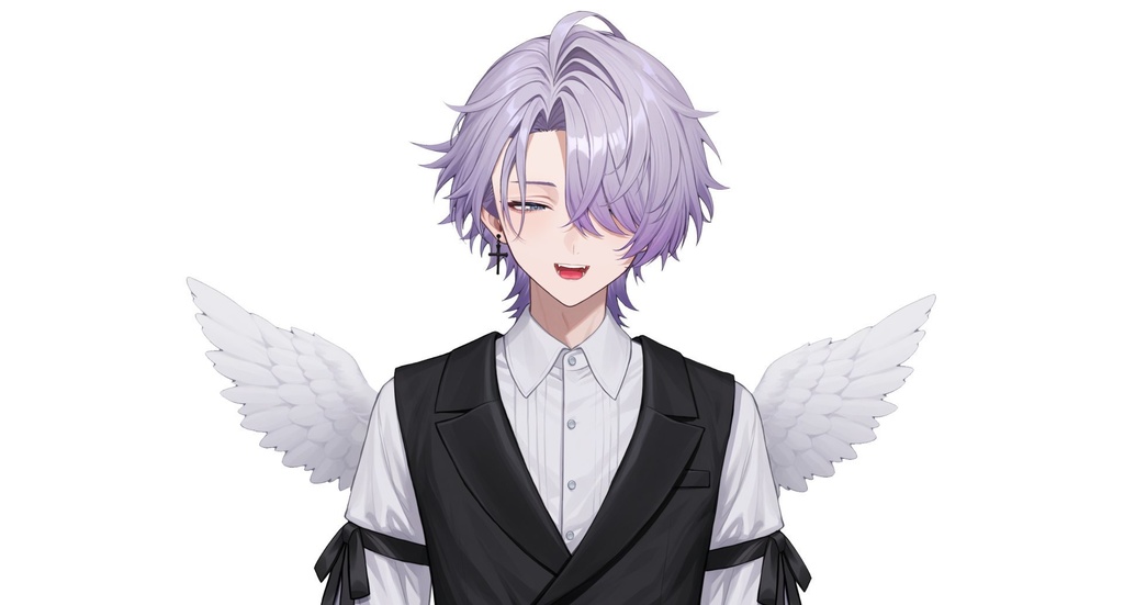 【live2d汎用モデル】地雷系天使・男の子・多表情対応・VTS対応 | Mine-type Angel Boy Live2D Model