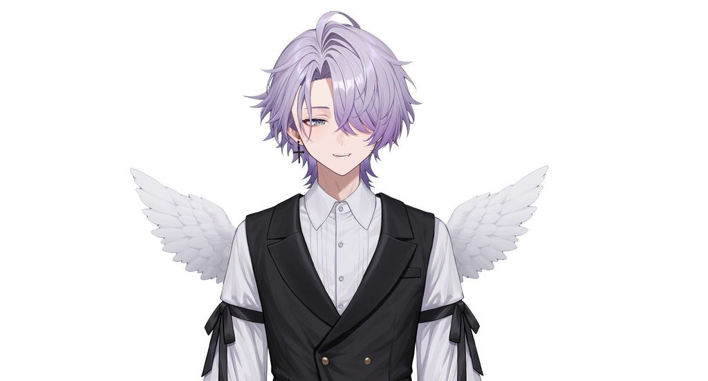 【live2d汎用モデル】地雷系天使・男の子・多表情対応・VTS対応 | Mine-type Angel Boy Live2D Model