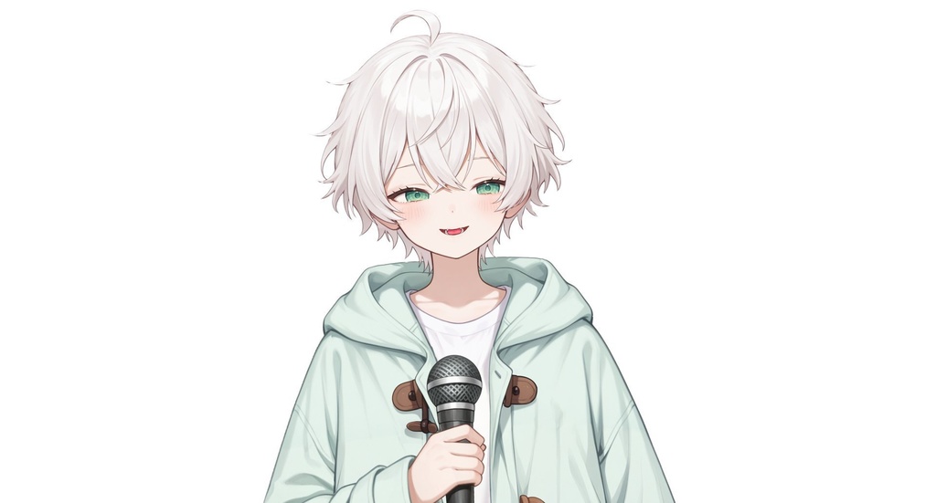 【live2d汎用モデル】白髪 小正太 可愛い・多表情対応・VTS対応 | White-haired Little Boy Cute・Multi-expression Support・VTS Compatible