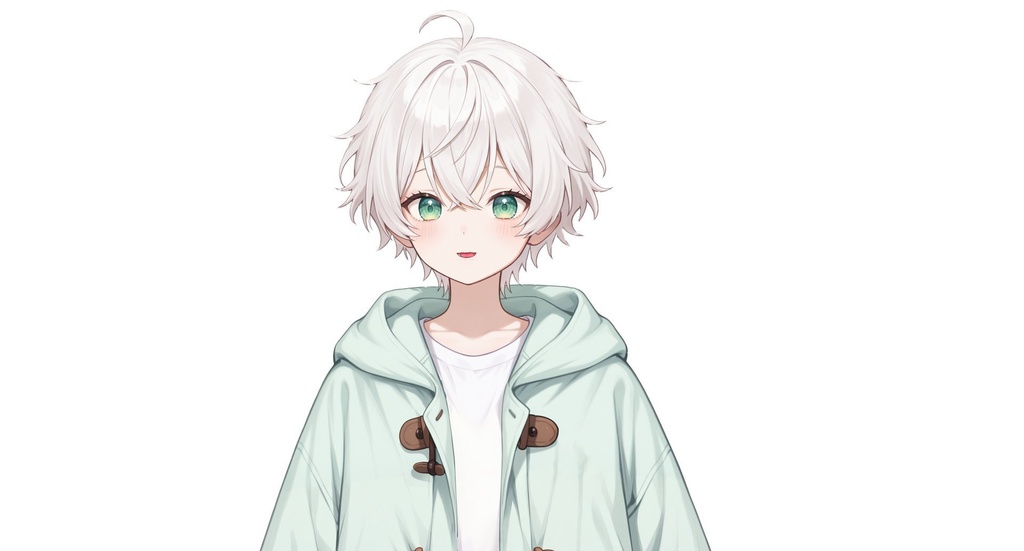 【live2d汎用モデル】白髪 小正太 可愛い・多表情対応・VTS対応 | White-haired Little Boy Cute・Multi-expression Support・VTS Compatible