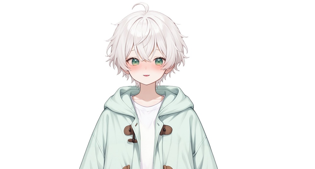 【live2d汎用モデル】白髪 小正太 可愛い・多表情対応・VTS対応 | White-haired Little Boy Cute・Multi-expression Support・VTS Compatible