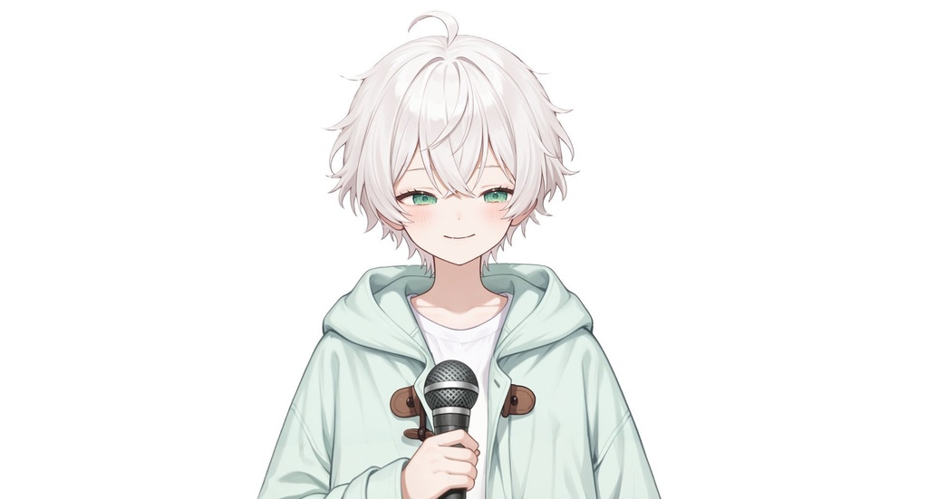 【live2d汎用モデル】白髪 小正太 可愛い・多表情対応・VTS対応 | White-haired Little Boy Cute・Multi-expression Support・VTS Compatible
