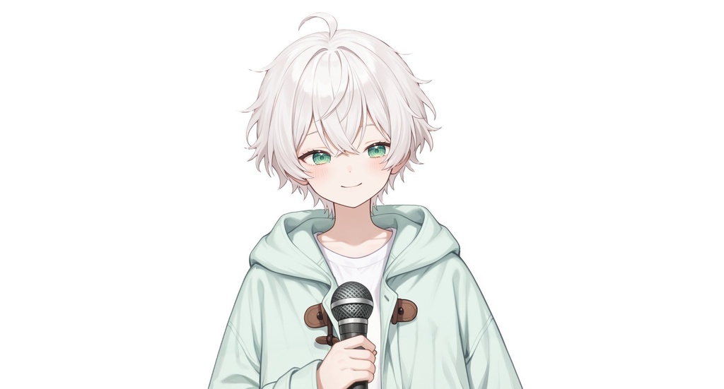 【live2d汎用モデル】白髪 小正太 可愛い・多表情対応・VTS対応 | White-haired Little Boy Cute・Multi-expression Support・VTS Compatible
