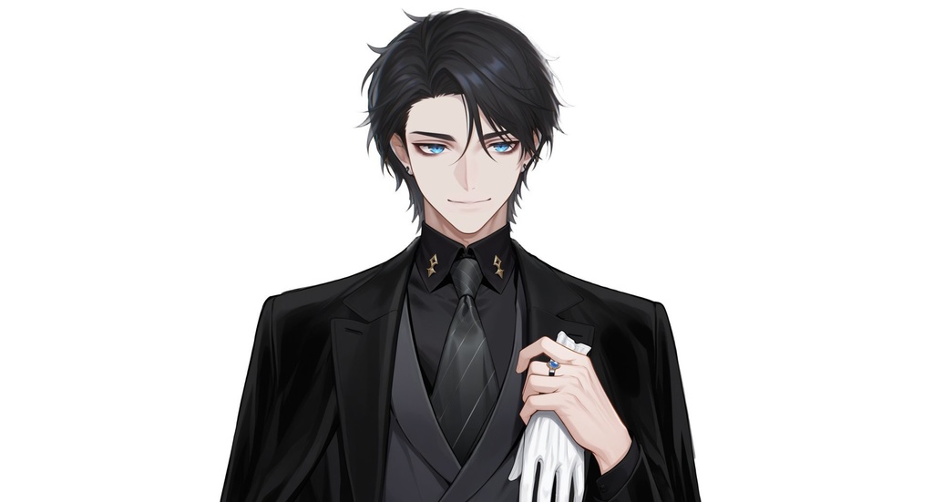 【live2d汎用モデル】黒髪イケメンスーツ男性・优雅・多表情対応・VTS対応 | Black-haired Handsome Suit Man・Elegant・Multi-expression Support・VTS Compatible