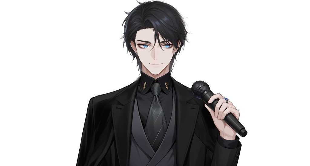 【live2d汎用モデル】黒髪イケメンスーツ男性・优雅・多表情対応・VTS対応 | Black-haired Handsome Suit Man・Elegant・Multi-expression Support・VTS Compatible