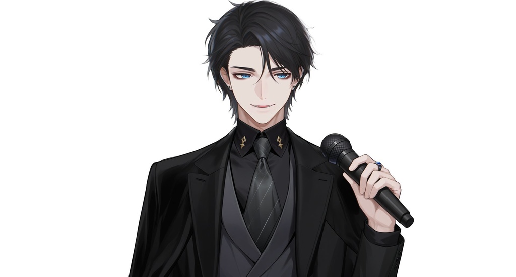 【live2d汎用モデル】黒髪イケメンスーツ男性・优雅・多表情対応・VTS対応 | Black-haired Handsome Suit Man・Elegant・Multi-expression Support・VTS Compatible