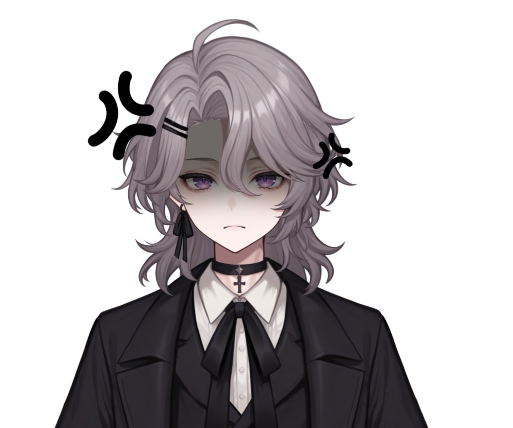 【live2dモデル】灰髪の优雅な女性・多表情対応・VTS対応 | Silver-haired Elegant Lady・Multi-expression Support・VTS Compatible