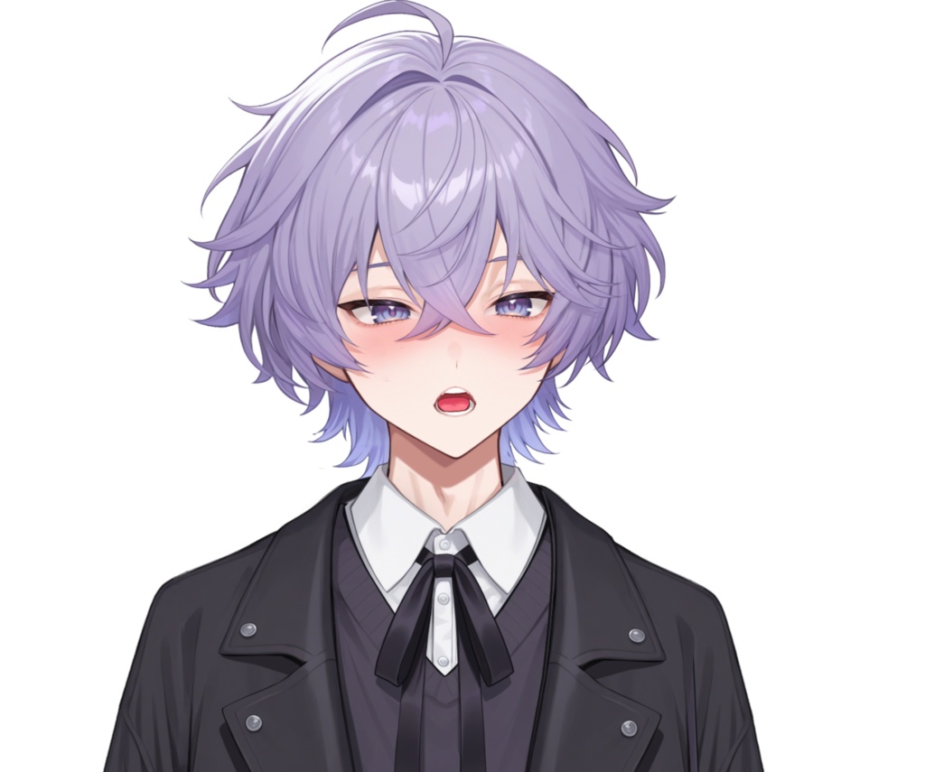 【限定一点live2dモデル】紫髪挑染男子 | VTuber专用 1点限り・VTS Compatible