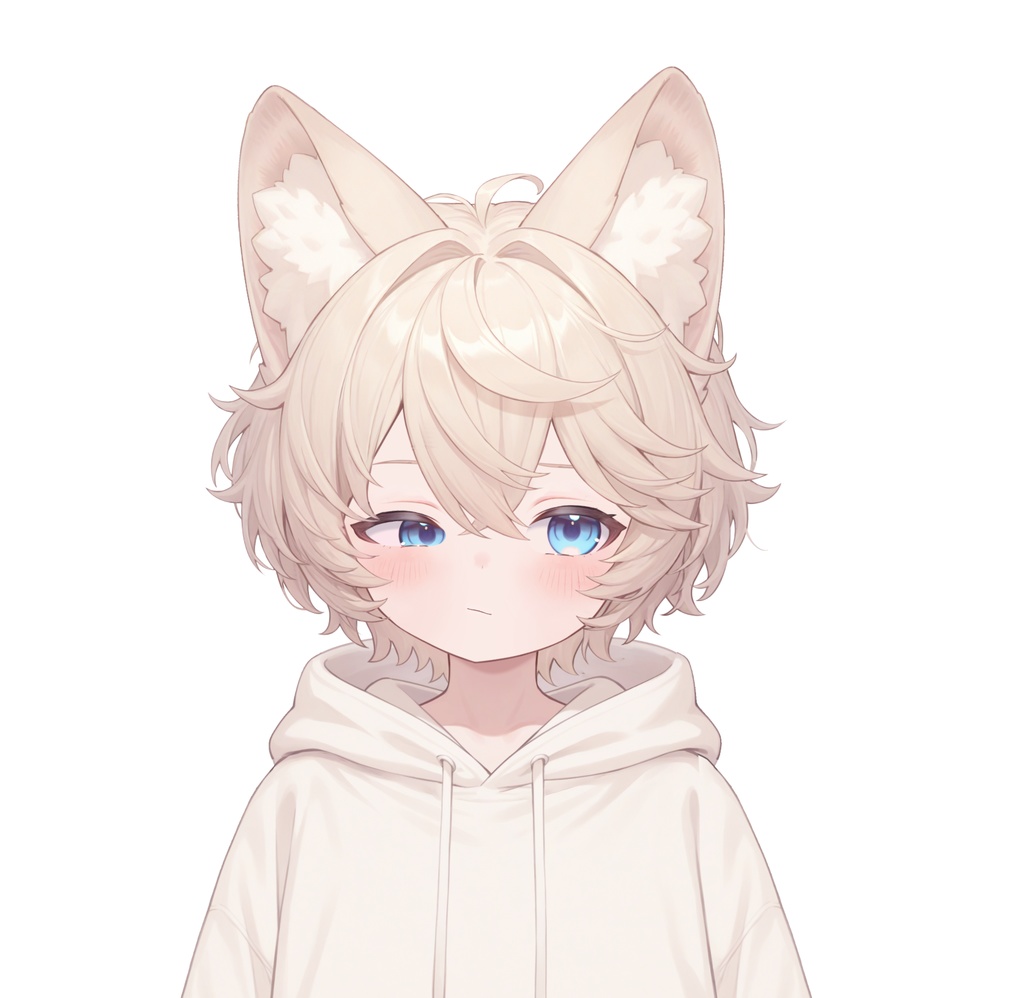 【live2d汎用モデル】ミルクティーカラーの猫男子・多表情対応・VTS対応 | Milk Tea Colored Cat Boy · Multi-Expression Compatible · VTS Compatible