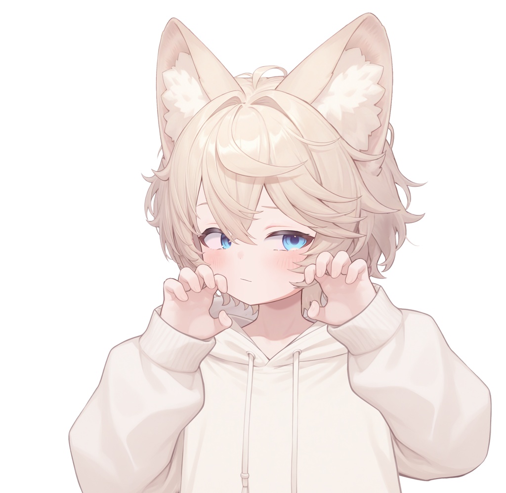 【live2d汎用モデル】ミルクティーカラーの猫男子・多表情対応・VTS対応 | Milk Tea Colored Cat Boy · Multi-Expression Compatible · VTS Compatible