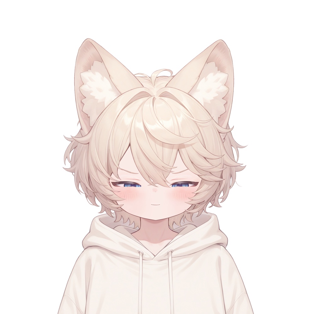 【live2d汎用モデル】ミルクティーカラーの猫男子・多表情対応・VTS対応 | Milk Tea Colored Cat Boy · Multi-Expression Compatible · VTS Compatible