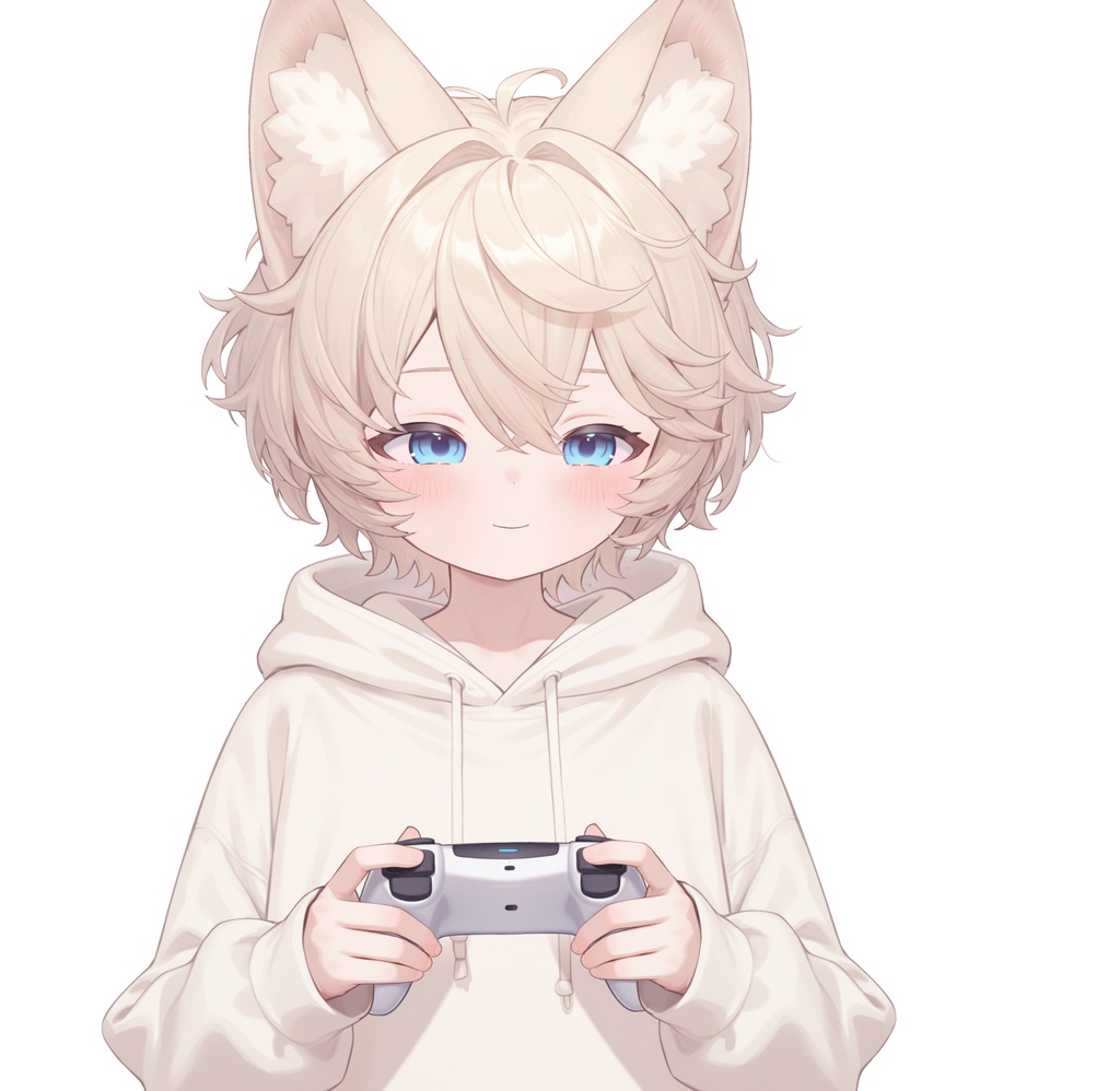 【live2d汎用モデル】ミルクティーカラーの猫男子・多表情対応・VTS対応 | Milk Tea Colored Cat Boy · Multi-Expression Compatible · VTS Compatible