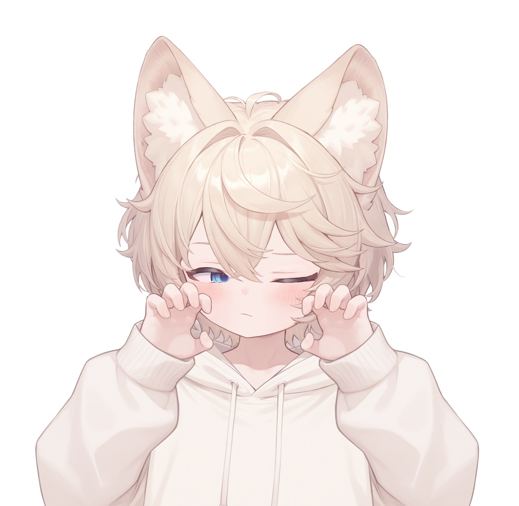 【live2d汎用モデル】ミルクティーカラーの猫男子・多表情対応・VTS対応 | Milk Tea Colored Cat Boy · Multi-Expression Compatible · VTS Compatible