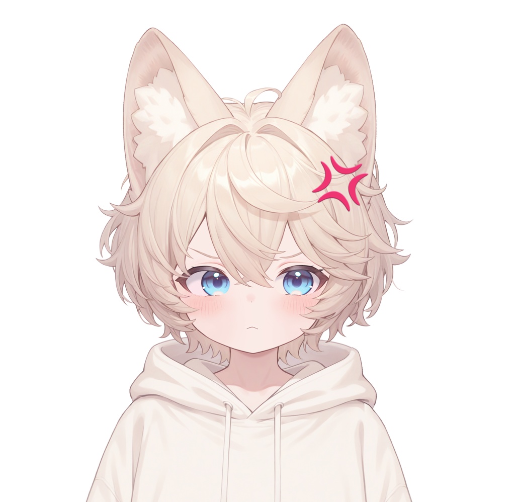 【live2d汎用モデル】ミルクティーカラーの猫男子・多表情対応・VTS対応 | Milk Tea Colored Cat Boy · Multi-Expression Compatible · VTS Compatible