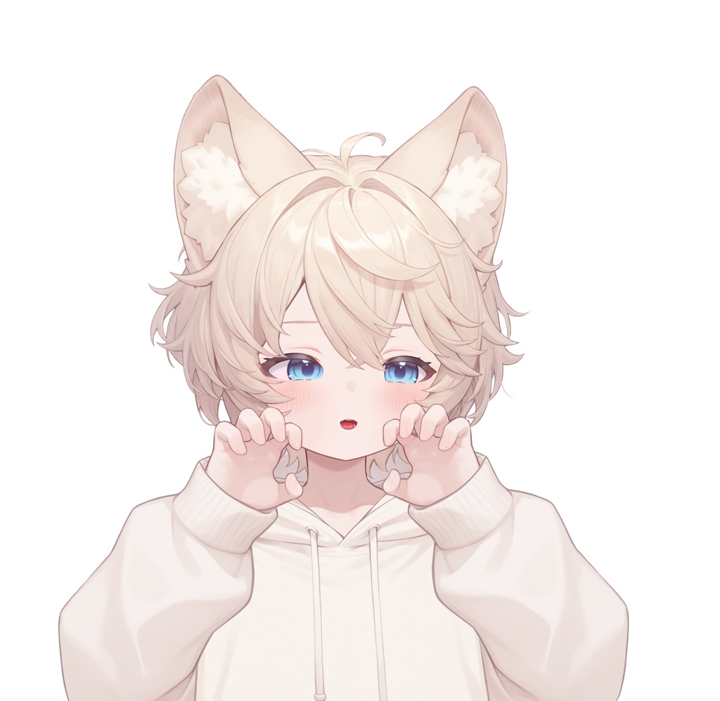 【live2d汎用モデル】ミルクティーカラーの猫男子・多表情対応・VTS対応 | Milk Tea Colored Cat Boy · Multi-Expression Compatible · VTS Compatible