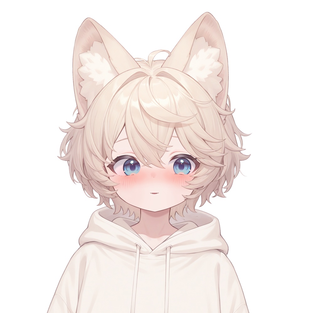 【live2d汎用モデル】ミルクティーカラーの猫男子・多表情対応・VTS対応 | Milk Tea Colored Cat Boy · Multi-Expression Compatible · VTS Compatible