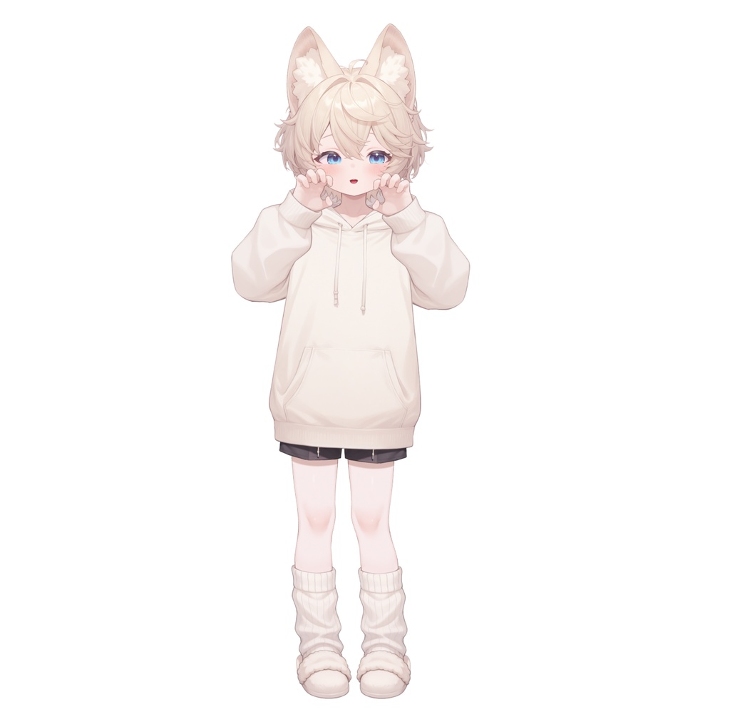 【live2d汎用モデル】ミルクティーカラーの猫男子・多表情対応・VTS対応 | Milk Tea Colored Cat Boy · Multi-Expression Compatible · VTS Compatible