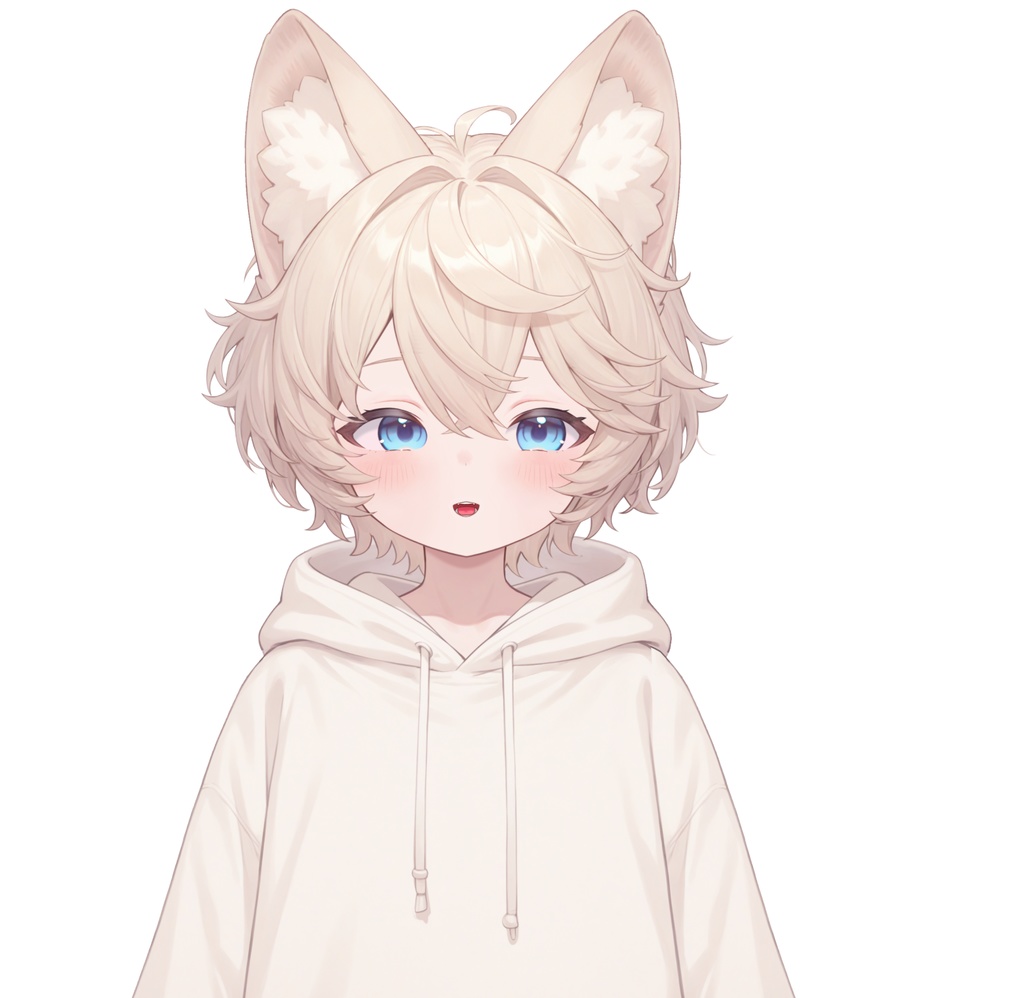 【live2d汎用モデル】ミルクティーカラーの猫男子・多表情対応・VTS対応 | Milk Tea Colored Cat Boy · Multi-Expression Compatible · VTS Compatible