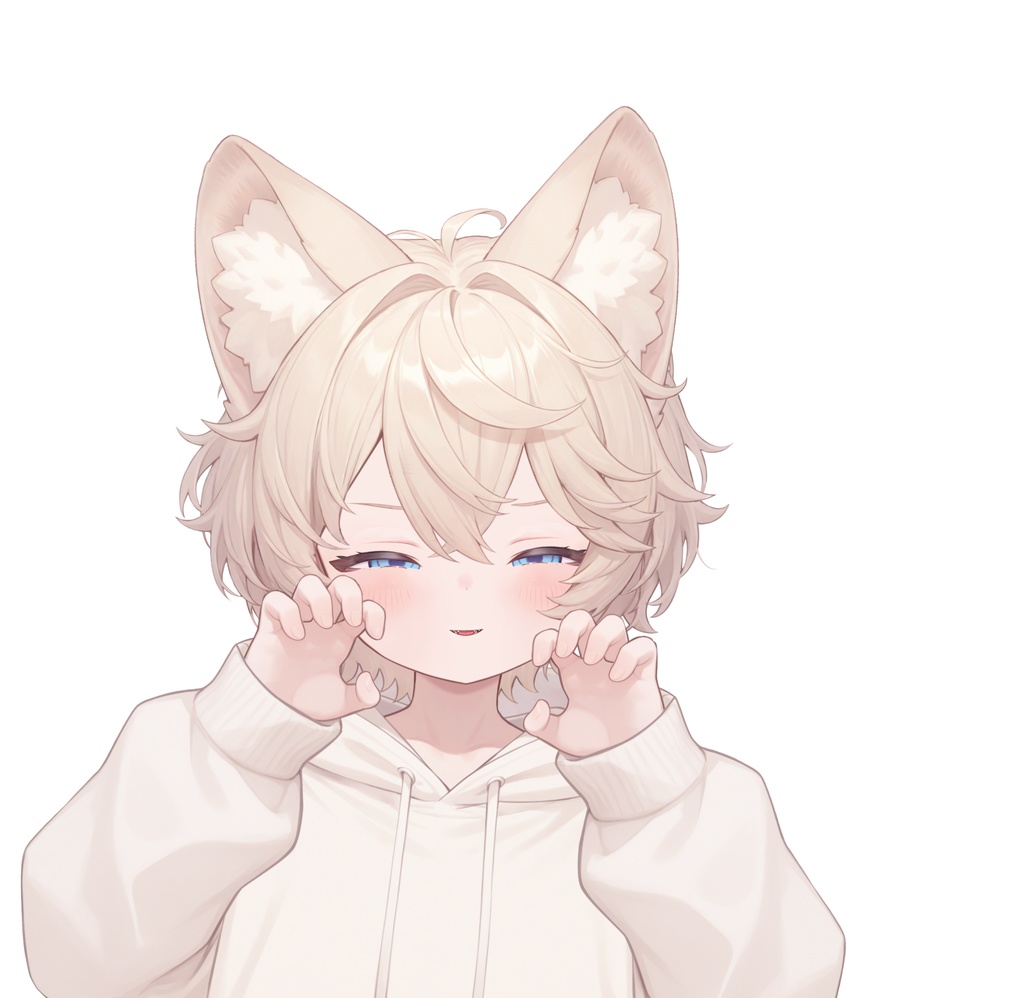 【live2d汎用モデル】ミルクティーカラーの猫男子・多表情対応・VTS対応 | Milk Tea Colored Cat Boy · Multi-Expression Compatible · VTS Compatible