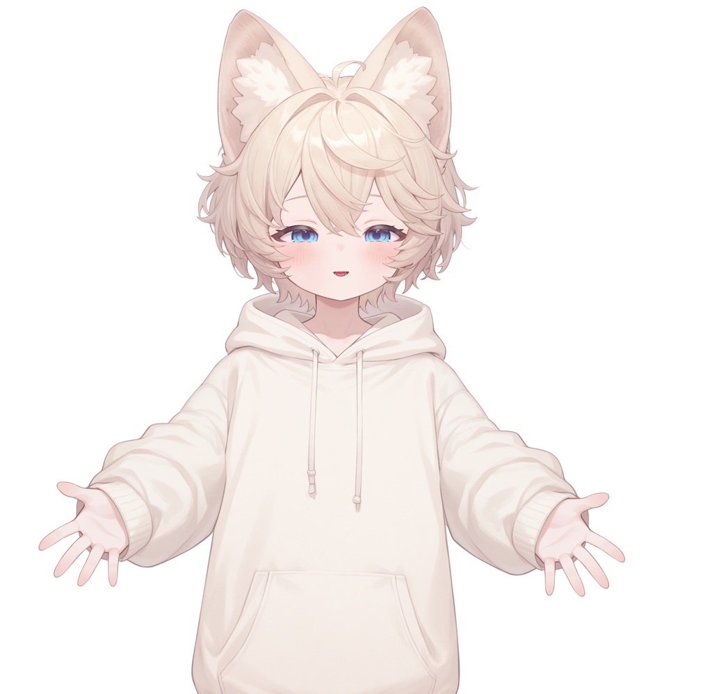 【live2d汎用モデル】ミルクティーカラーの猫男子・多表情対応・VTS対応 | Milk Tea Colored Cat Boy · Multi-Expression Compatible · VTS Compatible