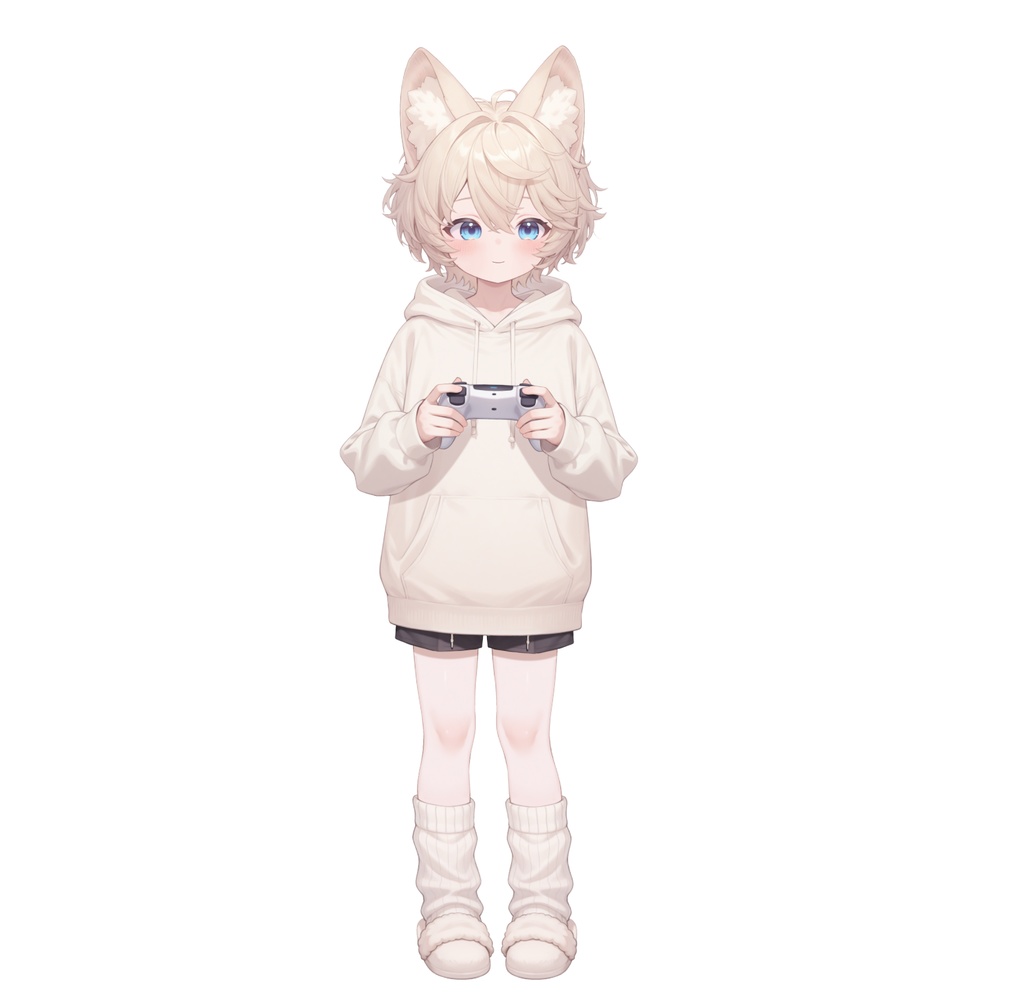 【live2d汎用モデル】ミルクティーカラーの猫男子・多表情対応・VTS対応 | Milk Tea Colored Cat Boy · Multi-Expression Compatible · VTS Compatible