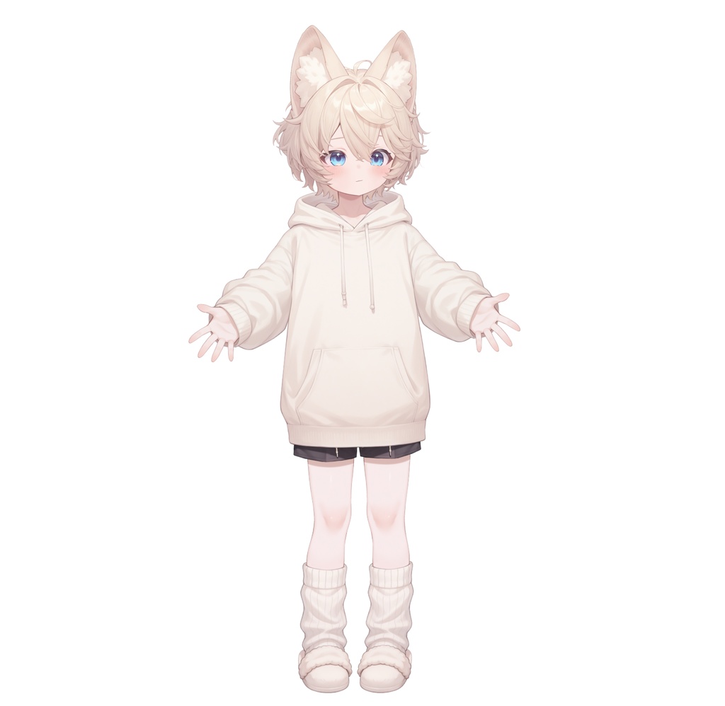 【live2d汎用モデル】ミルクティーカラーの猫男子・多表情対応・VTS対応 | Milk Tea Colored Cat Boy · Multi-Expression Compatible · VTS Compatible