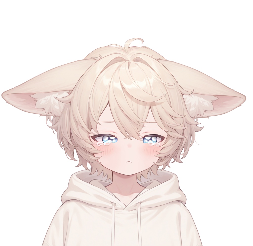 【live2d汎用モデル】ミルクティーカラーの猫男子・多表情対応・VTS対応 | Milk Tea Colored Cat Boy · Multi-Expression Compatible · VTS Compatible