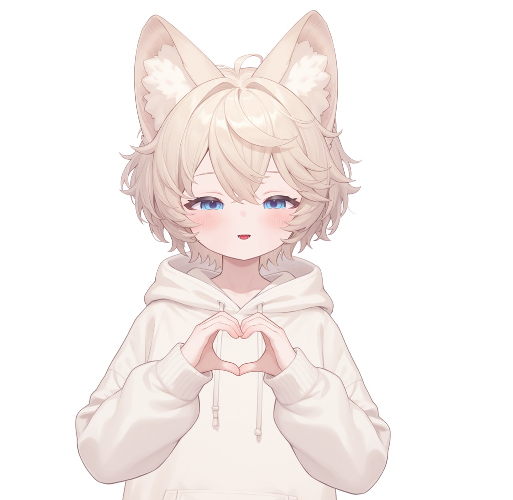 【live2d汎用モデル】ミルクティーカラーの猫男子・多表情対応・VTS対応 | Milk Tea Colored Cat Boy · Multi-Expression Compatible · VTS Compatible