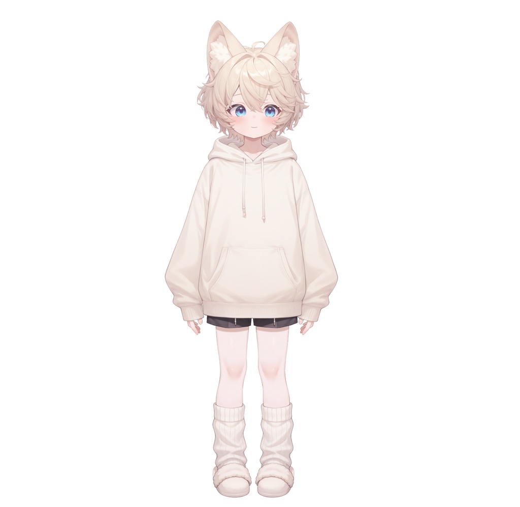 【live2d汎用モデル】ミルクティーカラーの猫男子・多表情対応・VTS対応 | Milk Tea Colored Cat Boy · Multi-Expression Compatible · VTS Compatible