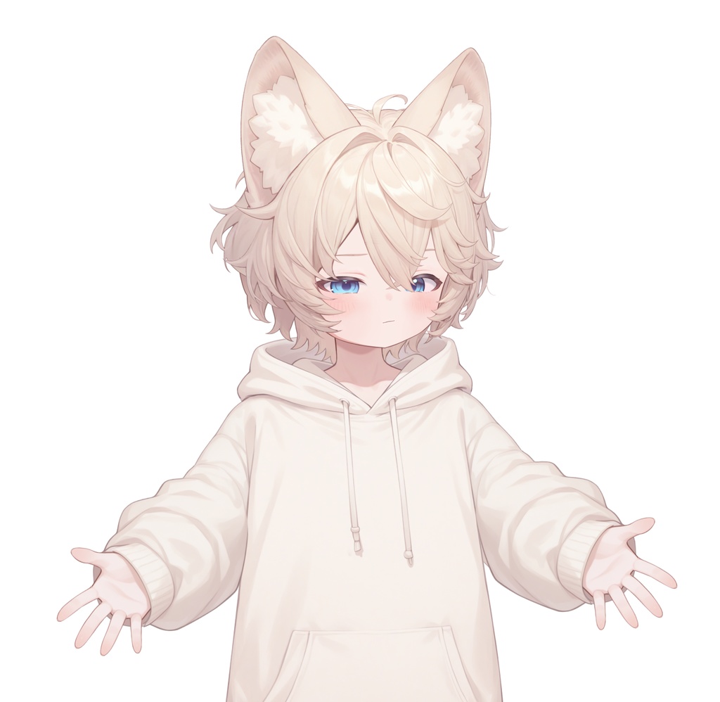 【live2d汎用モデル】ミルクティーカラーの猫男子・多表情対応・VTS対応 | Milk Tea Colored Cat Boy · Multi-Expression Compatible · VTS Compatible