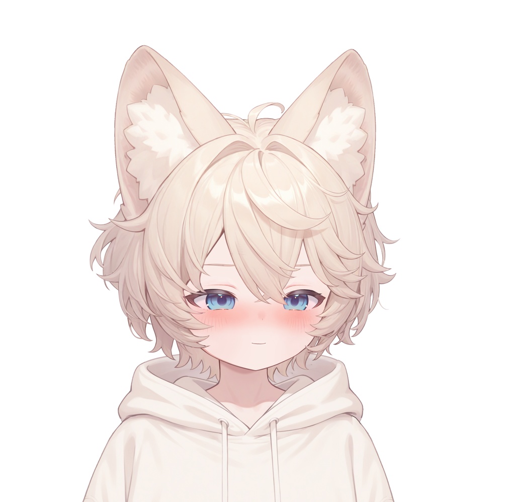 【live2d汎用モデル】ミルクティーカラーの猫男子・多表情対応・VTS対応 | Milk Tea Colored Cat Boy · Multi-Expression Compatible · VTS Compatible