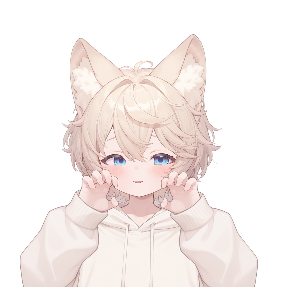 【live2d汎用モデル】ミルクティーカラーの猫男子・多表情対応・VTS対応 | Milk Tea Colored Cat Boy · Multi-Expression Compatible · VTS Compatible