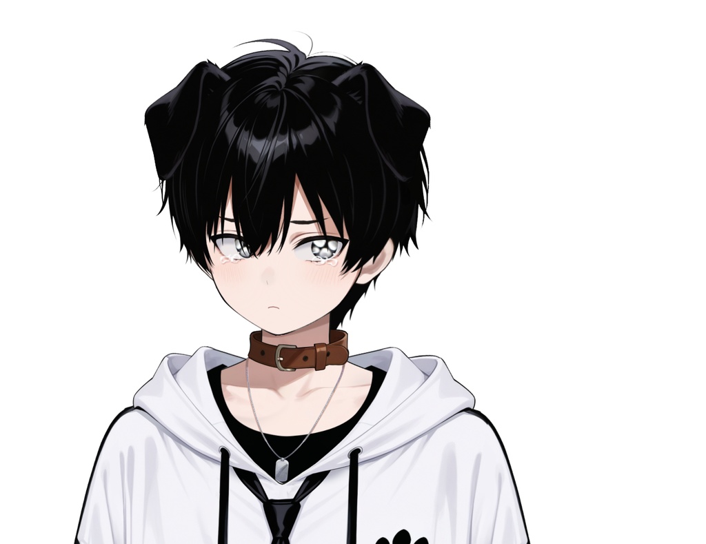 【live2d汎用モデル】黒髪 男の子 犬キャラクター・多表情対応・VTS対応 | Black-haired Boy Dog Character