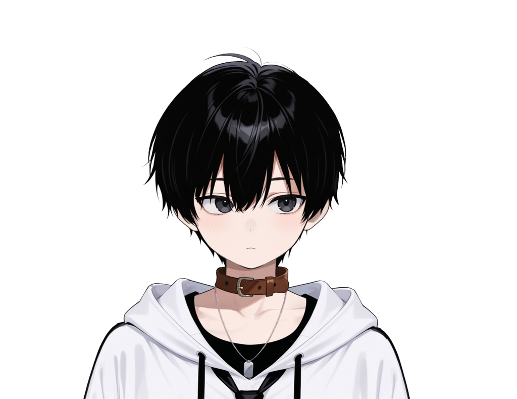 【live2d汎用モデル】黒髪 男の子 犬キャラクター・多表情対応・VTS対応 | Black-haired Boy Dog Character