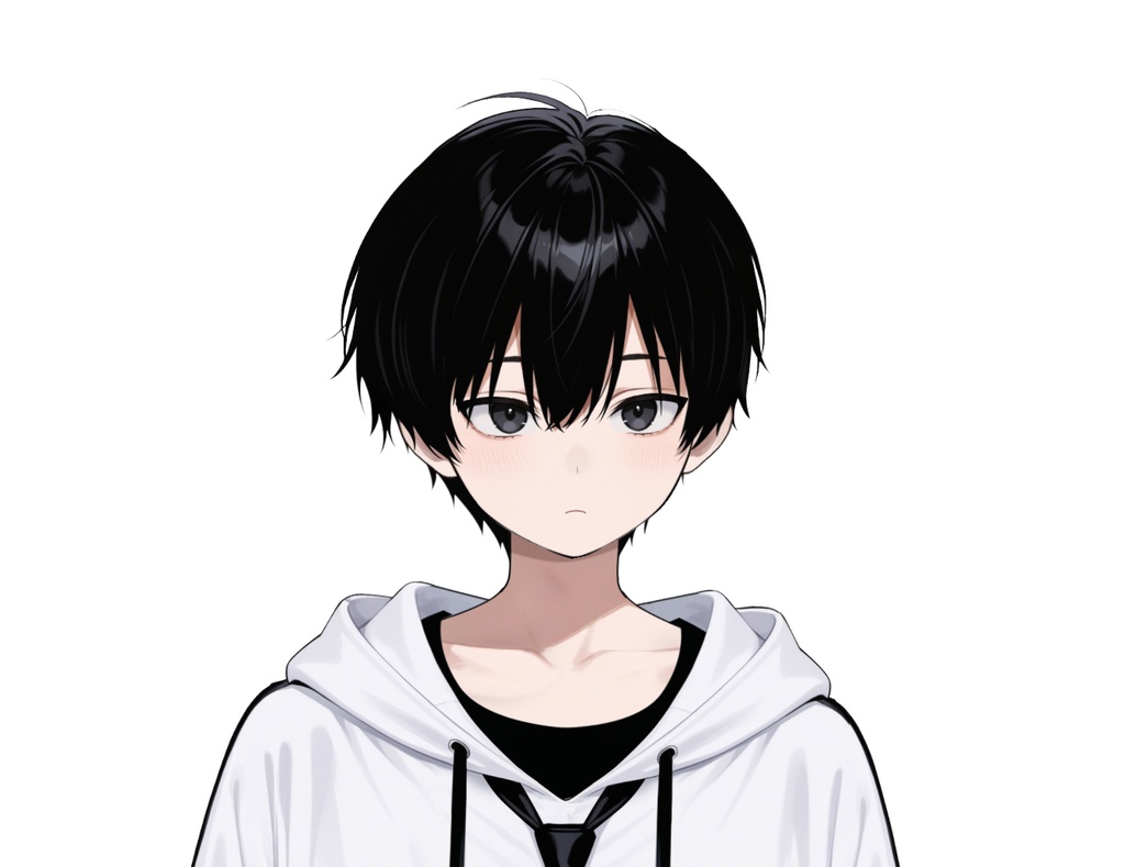 【live2d汎用モデル】黒髪 男の子 犬キャラクター・多表情対応・VTS対応 | Black-haired Boy Dog Character