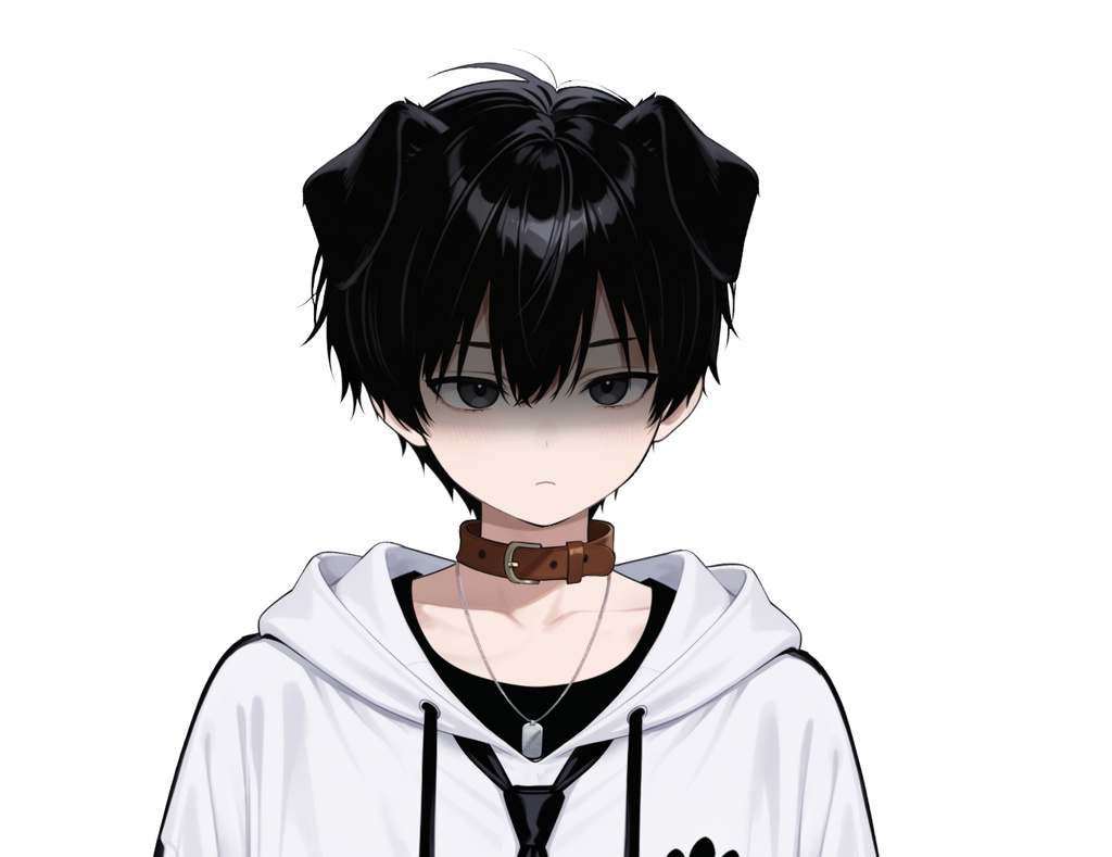 【live2d汎用モデル】黒髪 男の子 犬キャラクター・多表情対応・VTS対応 | Black-haired Boy Dog Character