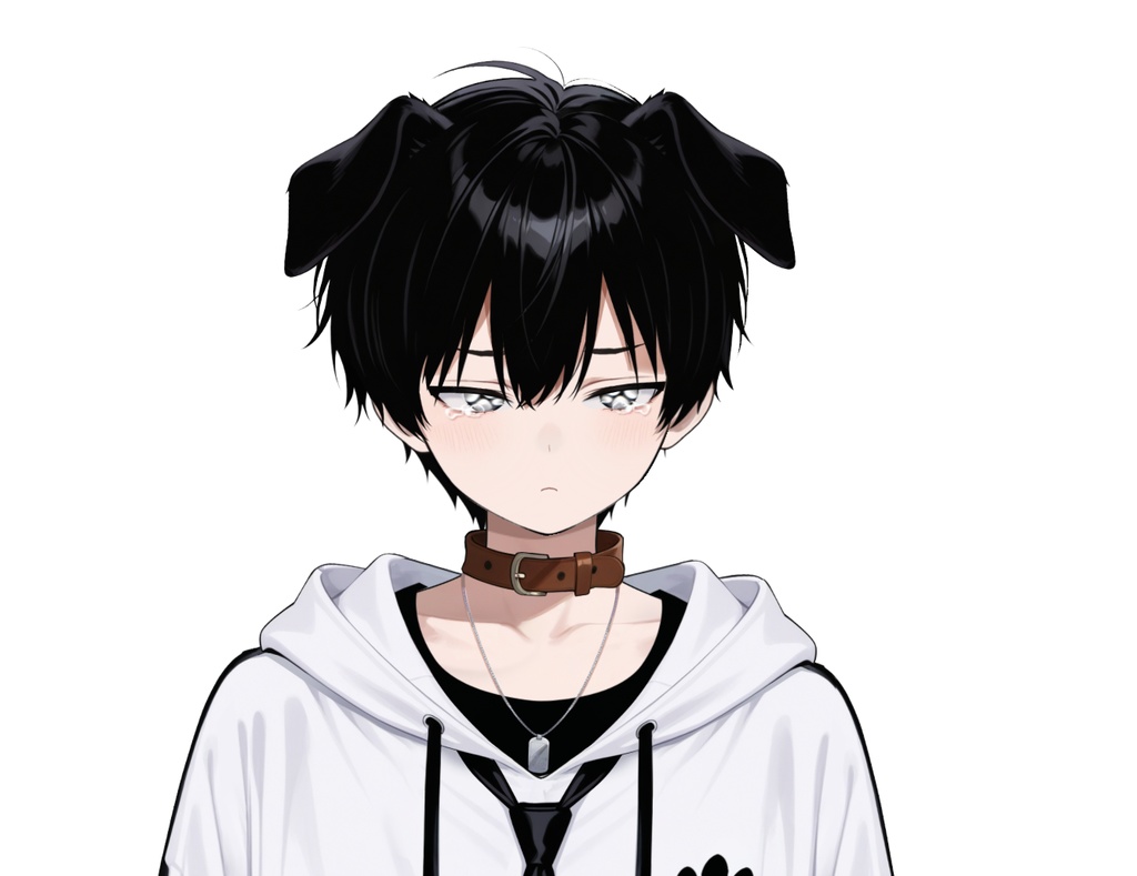 【live2d汎用モデル】黒髪 男の子 犬キャラクター・多表情対応・VTS対応 | Black-haired Boy Dog Character