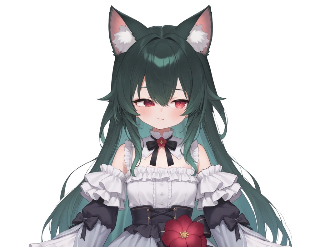 【限定一点】蝶々猫娘 緑髪キャラクター | VTuber専用 1点限り販売