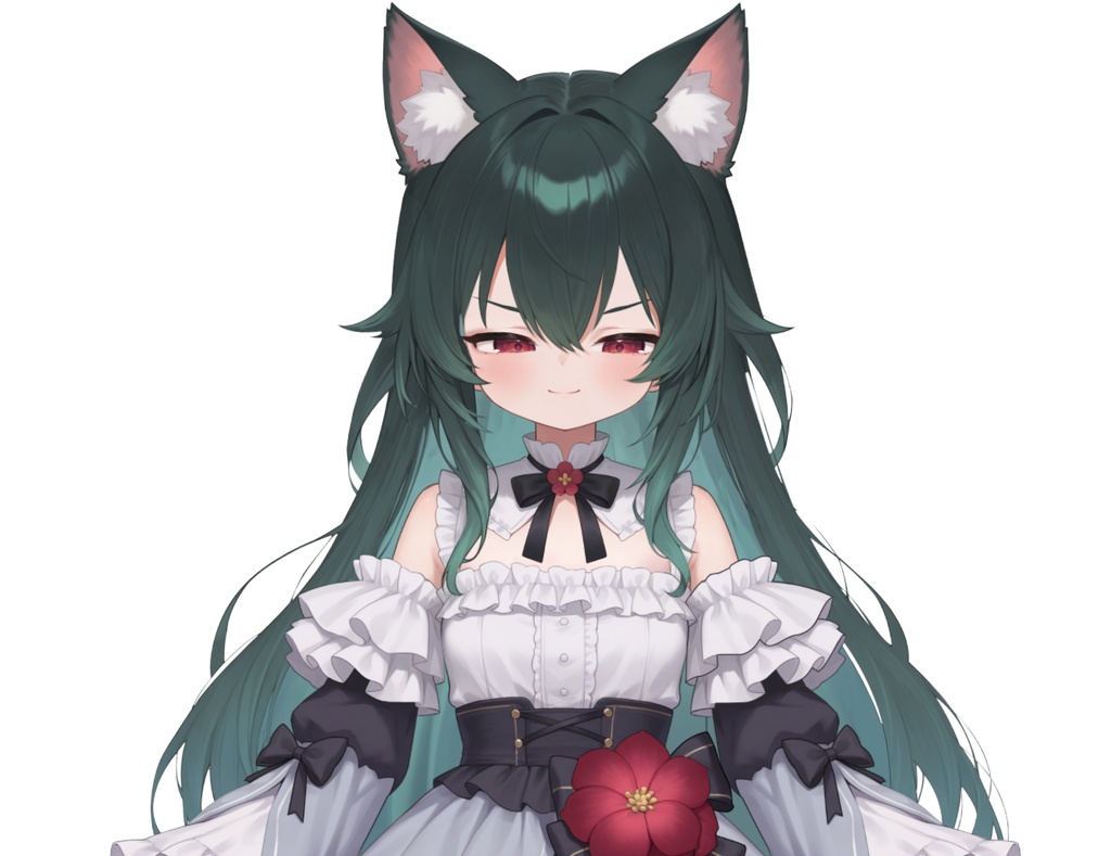 【限定一点】蝶々猫娘 緑髪キャラクター | VTuber専用 1点限り販売