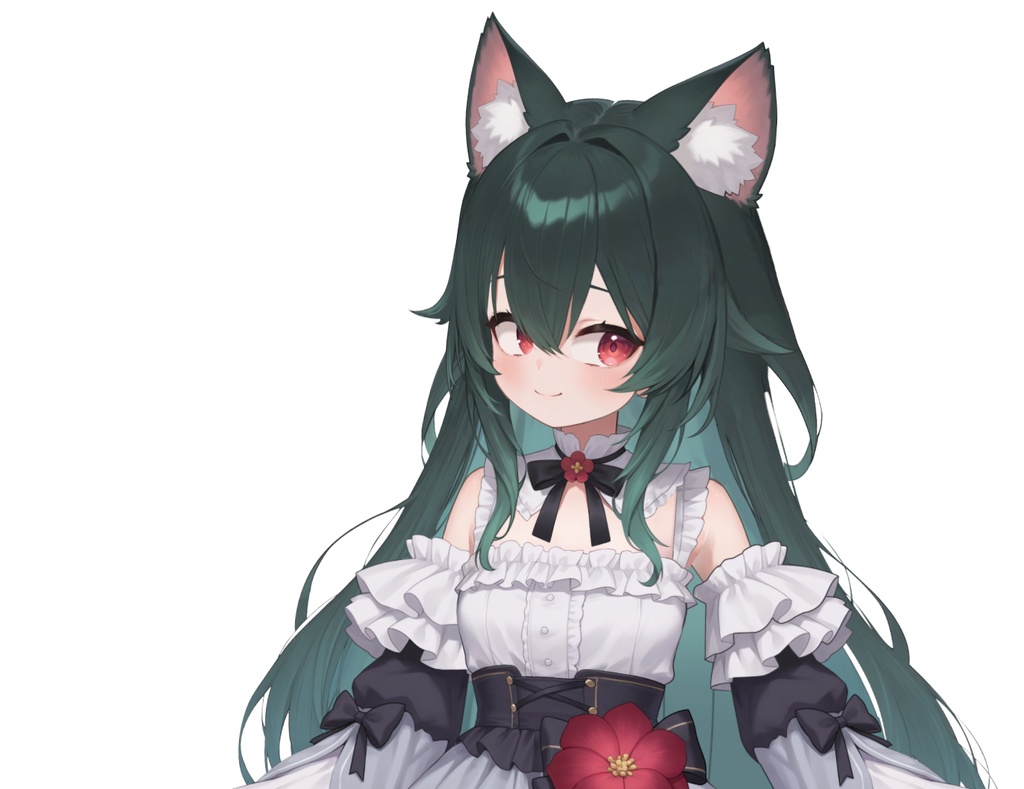 【限定一点】蝶々猫娘 緑髪キャラクター | VTuber専用 1点限り販売