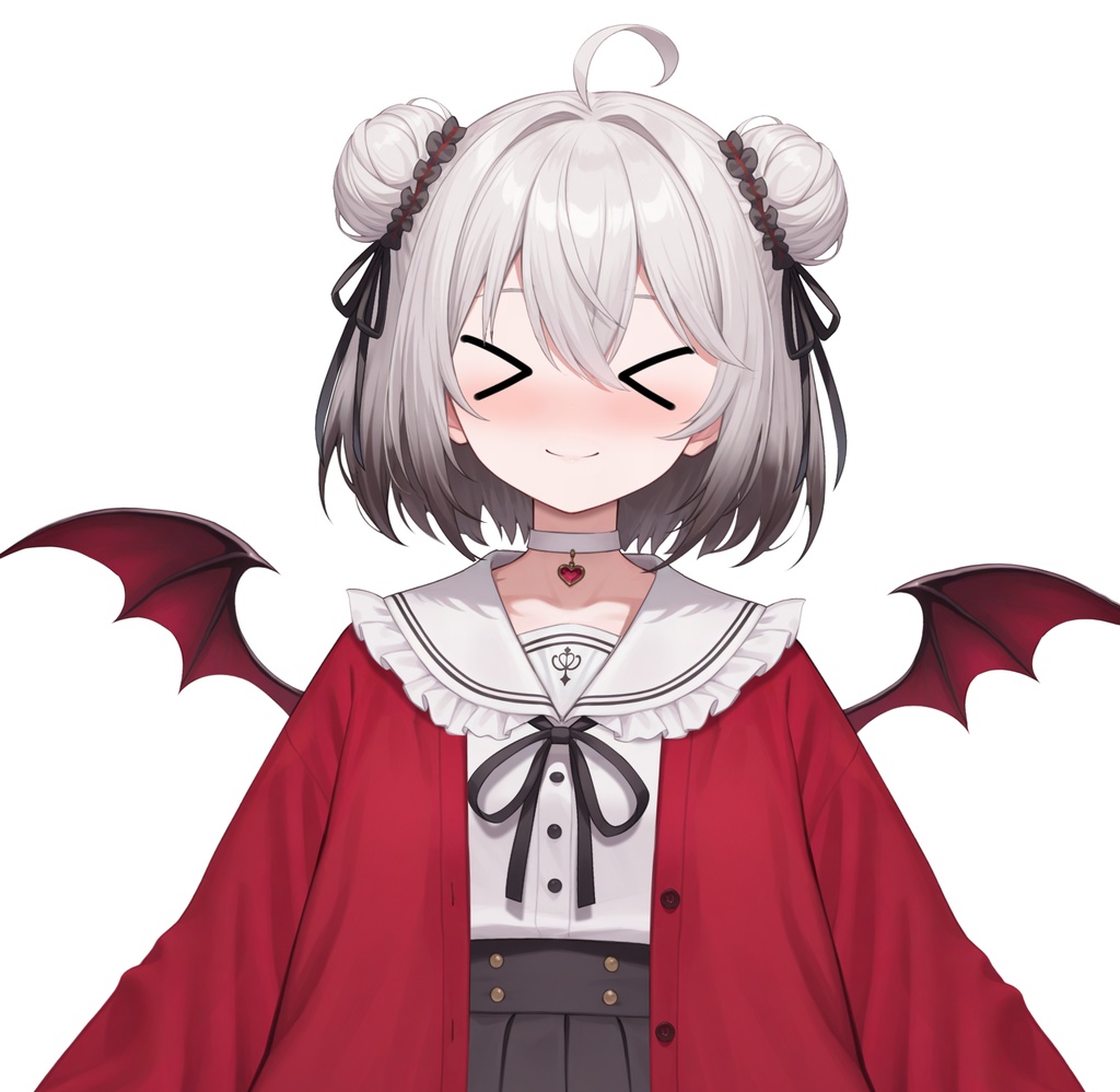 【限定一点Live2Dモデル】パンダJK 少女 赤外コート | VTuber専用 1点限り