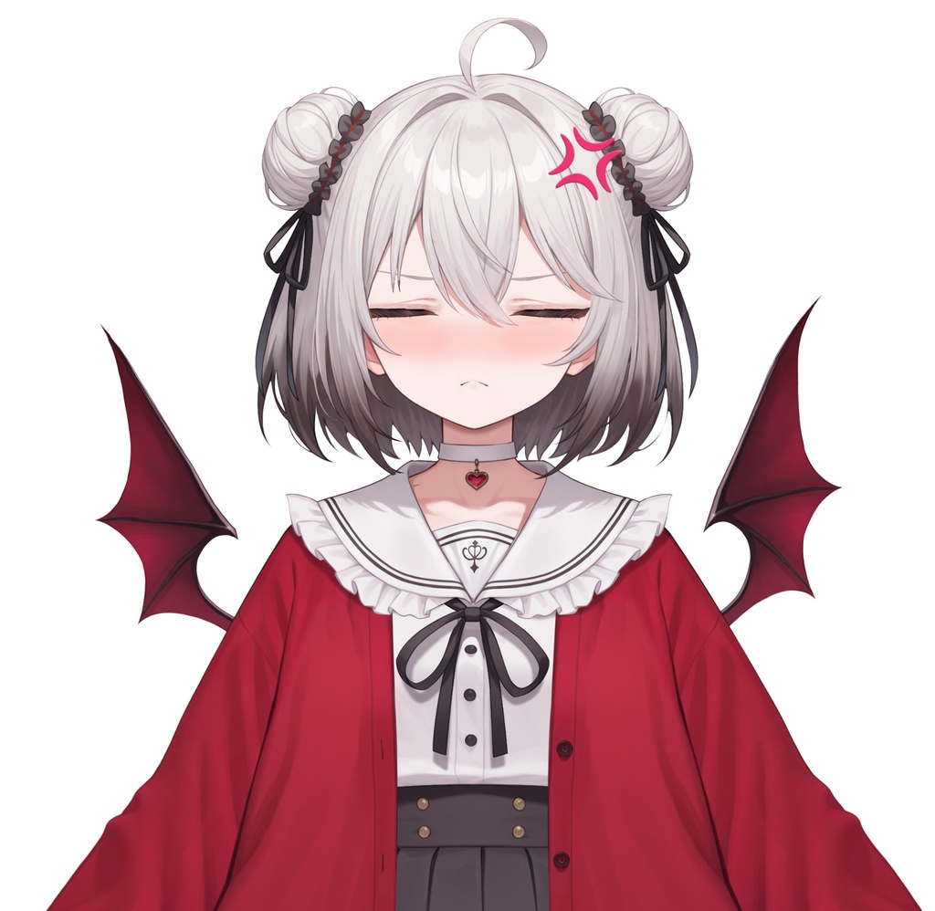 【限定一点Live2Dモデル】パンダJK 少女 赤外コート | VTuber専用 1点限り