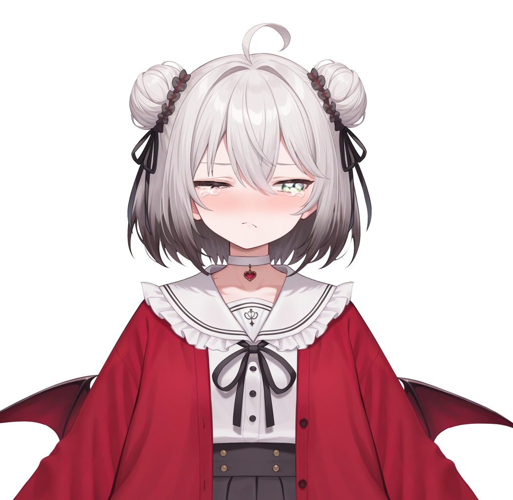 【限定一点Live2Dモデル】パンダJK 少女 赤外コート | VTuber専用 1点限り